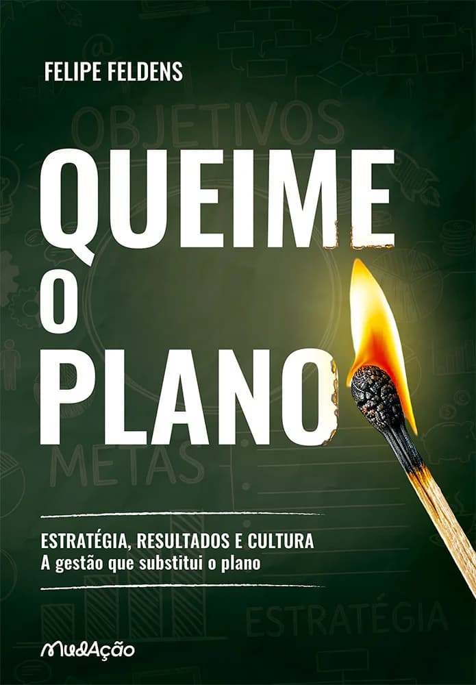 Capa do livro Queime o Plano, de Felipe Feldens